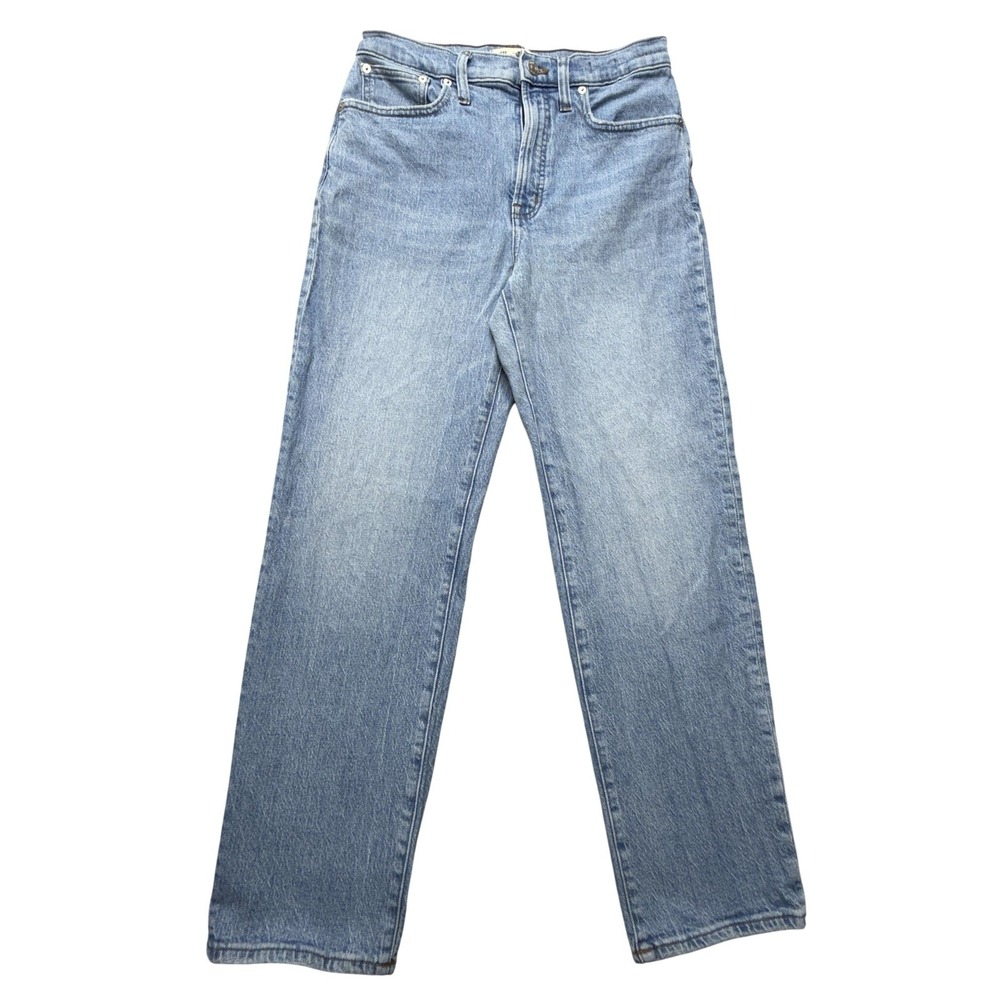 Madewell Perfect Vintage Straight Jeans Womens 27x26.5 Blue Light Wash Denim